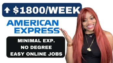 START JAN 2023! WORK FROM HOME W/AMEX MAKE $1120-$1848 WEEK! NO DEGREE-COMPUTER EQUIPMENTPROVIDED