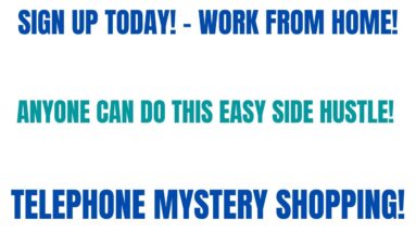 Sign Up Today! Anyone Can Do This Side Hustle | Telephone Mystery Shop | Work From Home Job | Remote