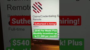 They Will Train You!!! $540 Per Week| Equipment Provided| Non Phone Jobs! Hiring Now!! #shorts