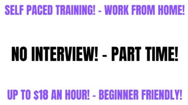 Self Paced Training! Work From Home Job | No Interview | Part Time | Up To $18 An Hour | Beginner