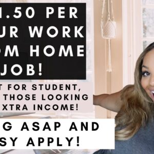 EASY $31.50 PER HOUR NO DEGREE NEEDED WORK FROM HOME JOB HIRING ASAP PAID TRAINING PROVIDED!
