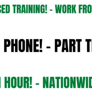 Self Paced Training Non Phone Work From Job | $15 An Hour | Nationwide USA | Part Time Online Job