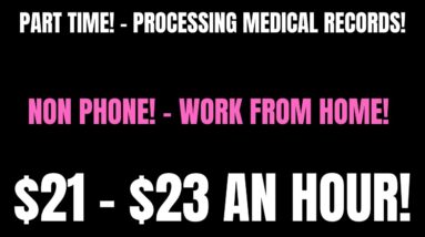 Part Time Work From Home Job | Non Phone Work At Home Job | $21- $23 An Hour Online Job | Remote