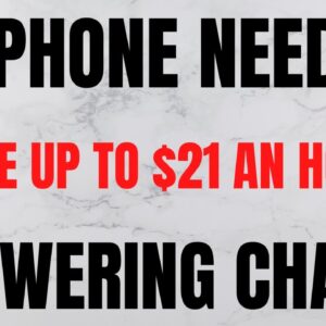 No Phone Needed | Up to $21 An Hour | Get Paid To Answer Chats | Work From Home Job | Online Job