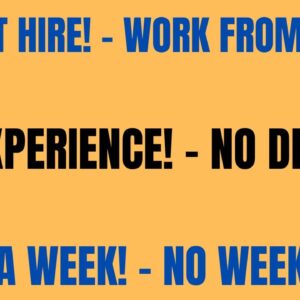 Urgent Hire! No Experience | No Degree | $560 A Week |  Work From Home Job | Remote Job Hiring Now