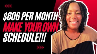 Make $606 Per Month!!! Set Your Own Schedule!!! Non Phone Work From Home Jobs| Hiring Now