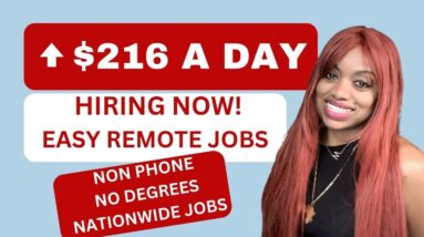 HIRING NOW! ⬆️$216/DAY WORK FROM HOME FULLY REMOTE CVS JOBS I NON PHONE I *MULTIPLE JOB OPENINGS*