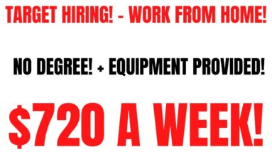 Target Hiring - Work From Home Job | No Degree | $720 A Week | Online Job | Remote Job Hiring Now