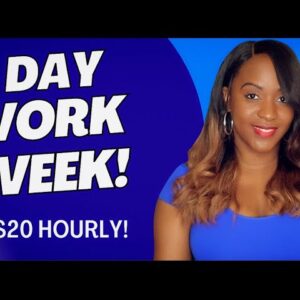 4 DAY WORK WEEK! $20 HOURLY, 32 HOURS A WEEK! NEW WORK FROM HOME JOB AVAILABLE NOW