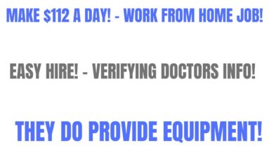 Make $112 A Day Work From Home Job | Easy Hire | Equipment Provided | Remote Job |Verifying Doctors