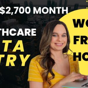 $2,400 - $2,700 Month HEALTHCARE DATA ENTRY Non-Phone Remote Job | Flexible Schedule | Paid Training