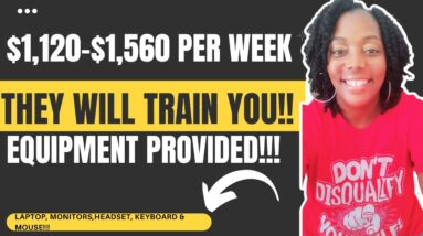 They Will Train You!!!! $1,120-$1,560 Per Week!! Equipment Provided Work From Home Jobs| No Phone