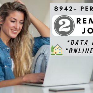 2 REMOTE JOBS! $942+ PER WK! NO TALKING ON THE PHONE! NON PHONE WORK FROM HOME JOBS 2023