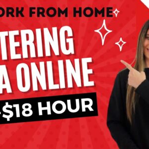 $16 - $18 Hour Entering Data & Medical Information Work From Home Job 2023 | No Degree | Healthcare
