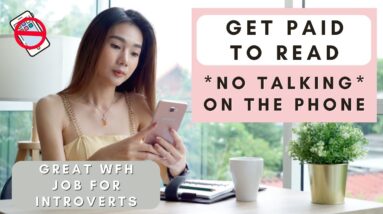 *NO TALKING WORK FROM HOME JOB 2023* GREAT FOR INTROVERTS! NON PHONE WORK FROM HOME JOBS 2023