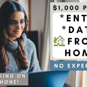 HIGH PAYING! *NO TALKING JOB* $1,000+ PER WEEK ENTERING DATA FROM HOME! REMOTE JOBS 2023