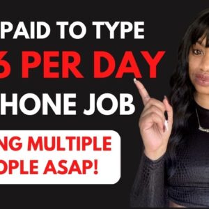 EASY $136 PER DAY NO EXPERIENCE NON PHONE ONLINE TYPING JOB! WORK FROM HOME ASAP!