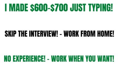 I Made $600-$700 Just Typing | Skip The Interview | No Experience | Work From Home Job | Online Job