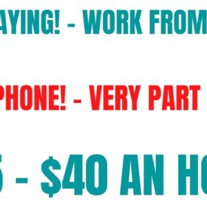 High Paying Non Phone Work From Home Job | Part Time | $35-$40 An Hour Remote Job Hiring Now 2022
