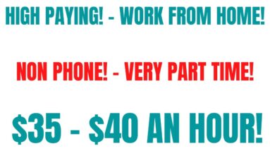 High Paying Non Phone Work From Home Job | Part Time | $35-$40 An Hour Remote Job Hiring Now 2022