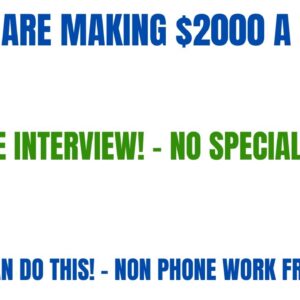People Are Making $2000 | Skip The Interview | Anyone Can Do This | No Special Skills | Non Phone