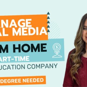 Work From Home PART-TIME Managing Social Media Pages For Huge Education Company | No Degree Needed