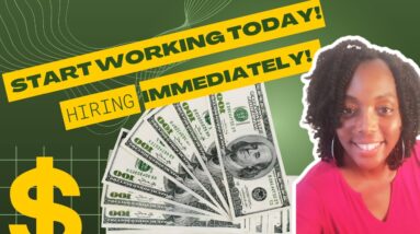Start Working Today!!! Hiring Immediately!!! Set Your Own Hours| Non Phone Work From Home Jobs