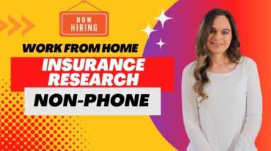 Healthcare Insurance Research Rep (Non-Phone) With Little Experience Needed! Work From Home Job 2023