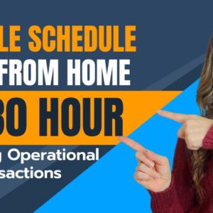 Up To $30 Hour With FLEXIBLE SCHEDULE Non-Phone Work From Home Job Managing Operational Transactions