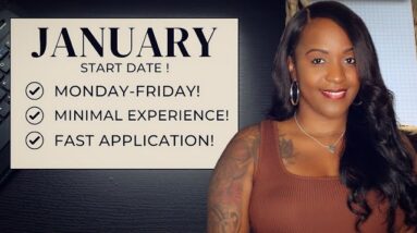 JANUARY START DATE! MONDAY-FRIDAY (OCCASIONALLY SATURDAY) MINIMUM EXPERIENCE WORK FROM HOME JOB!