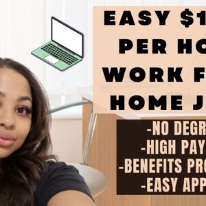 EASY $19.23 PER HOUR WORK FROM HOME JOB- NO DEGREE NEEDED HIRING ASAP REMOTE IN 2023