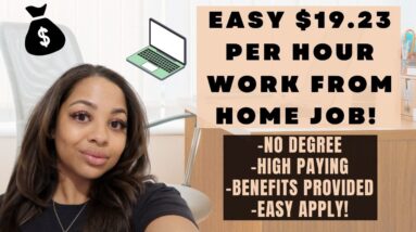 EASY $19.23 PER HOUR WORK FROM HOME JOB- NO DEGREE NEEDED HIRING ASAP REMOTE IN 2023