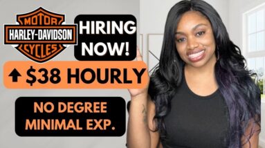 🔥$20-$38 HOURLY WORK FROM HOME JOBS W/ HARLEY DAVIDSON! NO DEGREE MINIMUM EXPERIENCE REQUIRED