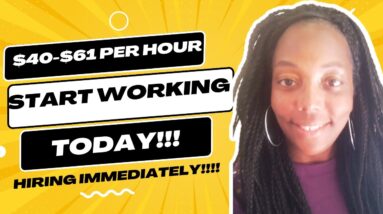 Start Working From Home Today!!! Make $42-$61 Per Hour!!! Hiring Immediately!!! Non Phone Job