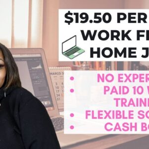 $19.50 PER HOUR NO DEGREE NEEDED WITH PAID TRAINING, FULL BENEFITS, AND EASY APPPLY!