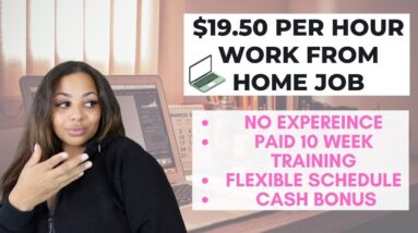 $19.50 PER HOUR NO DEGREE NEEDED WITH PAID TRAINING, FULL BENEFITS, AND EASY APPPLY!