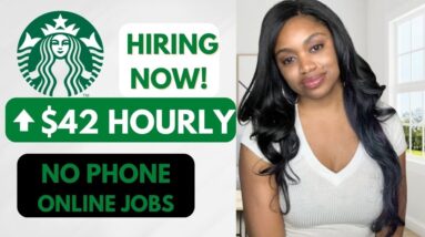 HIRING AGAIN! $25-$42 HOURLY WORK FROM HOME JOB I STARBUCKS DATA ADMIN! EXPIRES SOON!