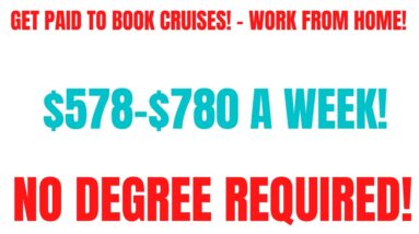 Get Paid To Book Cruises |$578 - $780 A Week |No Degree Work From Home Job | Remote Jobs #jobsearch