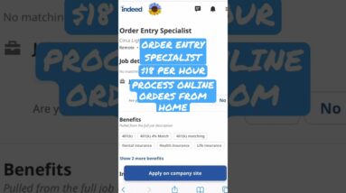 NO TALKING REMOTE JOB! $18 PER HR! PROCESS ONLINE ORDERS! NON PHONE WORK FROM HOME JOBS 2023