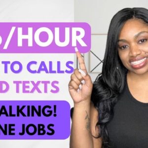 🔥$36 HOURLY WORK FROM HOME JOB! LISTEN TO CALLS AND READ TEXT MESSAGES! MINIMAL EXPERIENCE REQUIRED