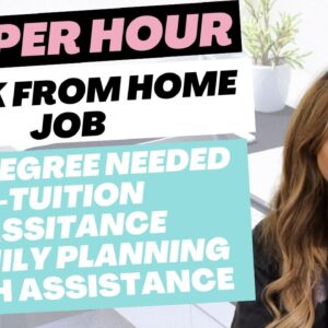 $24 PER HOUR WORK FROM HOME JOB - NO DEGREE NEEDED HIRING MULTIPLE PEOPLE REMOTE IN 2023