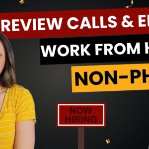 Listen To & Review Calls & Emails From Home - NO TALKING On The Phone | No Degree | Non-Phone Remote
