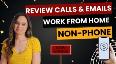 Listen To & Review Calls & Emails From Home - NO TALKING On The Phone | No Degree | Non-Phone Remote