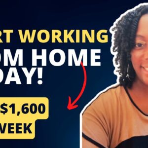 Start Working From Home Today!!! Hiring Immediately!! $800-$1,600 Per Week!! Non Phone Remote Job