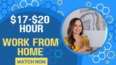 $17 - $20 Hour Full Time Work From Home Job 2023 Doing Customer Support | No Degree | Hiring Now!