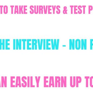 Skip The Interview | Earn Money Off Surveys + Testing Products |Up To $500 Easily | Best Side Hustle