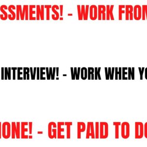 No Assessments! Non Phone Work From Home Job | Skip the Interview! Work When You Want | Online Job