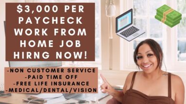 $1,500 PER WEEK NO DEGREE NEEDED WORK FROM HOME JOB/NON CUSTOMER SERVICE ROLE! REMOTE JOB IN 2023!