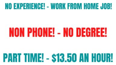 Non Phone | No Experience | Work From Home Job | Part Time Hours Online Job | Remote Job