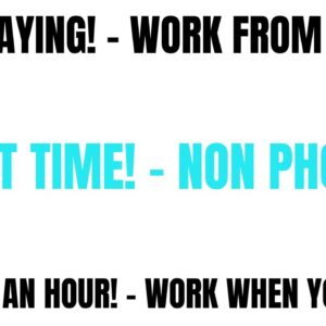 High Paying! Part Time Non Phone Work From Home Job | $18-$21 An Hour Work At Home Job | Online Job